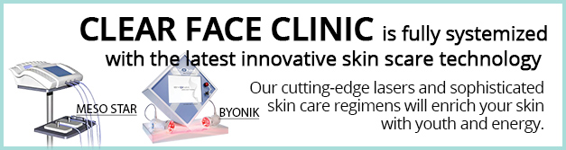 Clear Face Clinic is fully systemized with the latest innovative skin scare technology